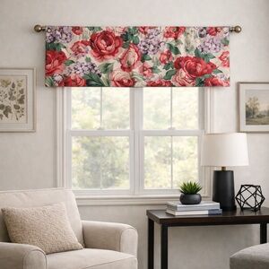 Valance - Shabby Cottage Chic Floral Vintage